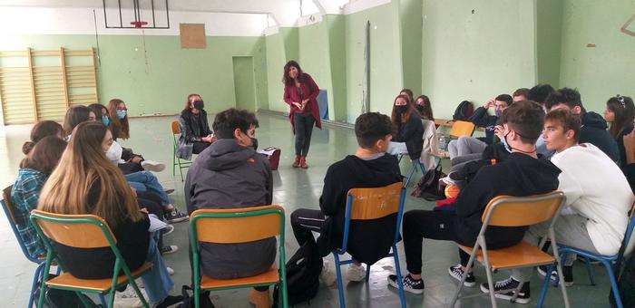 Πόπη Κατσιπουλάκη στο Λύκειο Ρεθύμνου