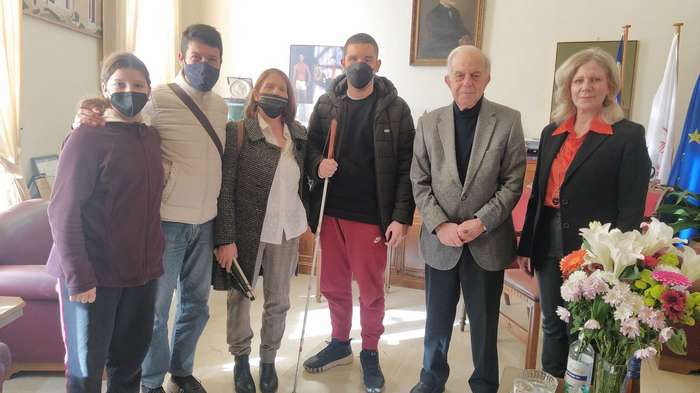 Συνάντηση Δημάρχου Ηρακλείου με Ένωση Τυφλών Κρήτης