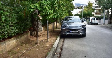 Πεζοδρόμιο στην Κηφισιά