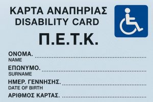 Πλαστική Κάρτα Αναπηρίας